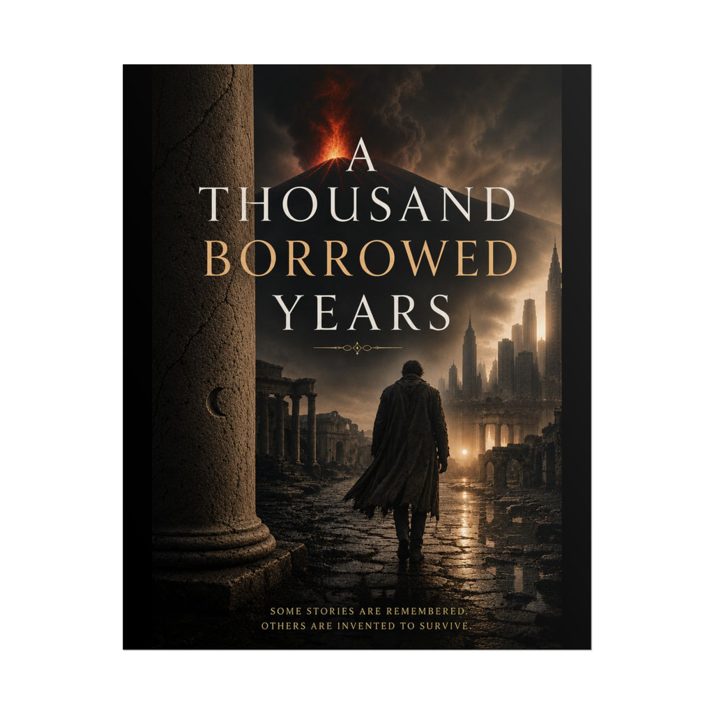 A Thousand Borrowed Years Poster — Book Cover Wall Art