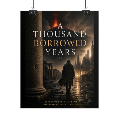 A Thousand Borrowed Years Poster — Book Cover Wall Art