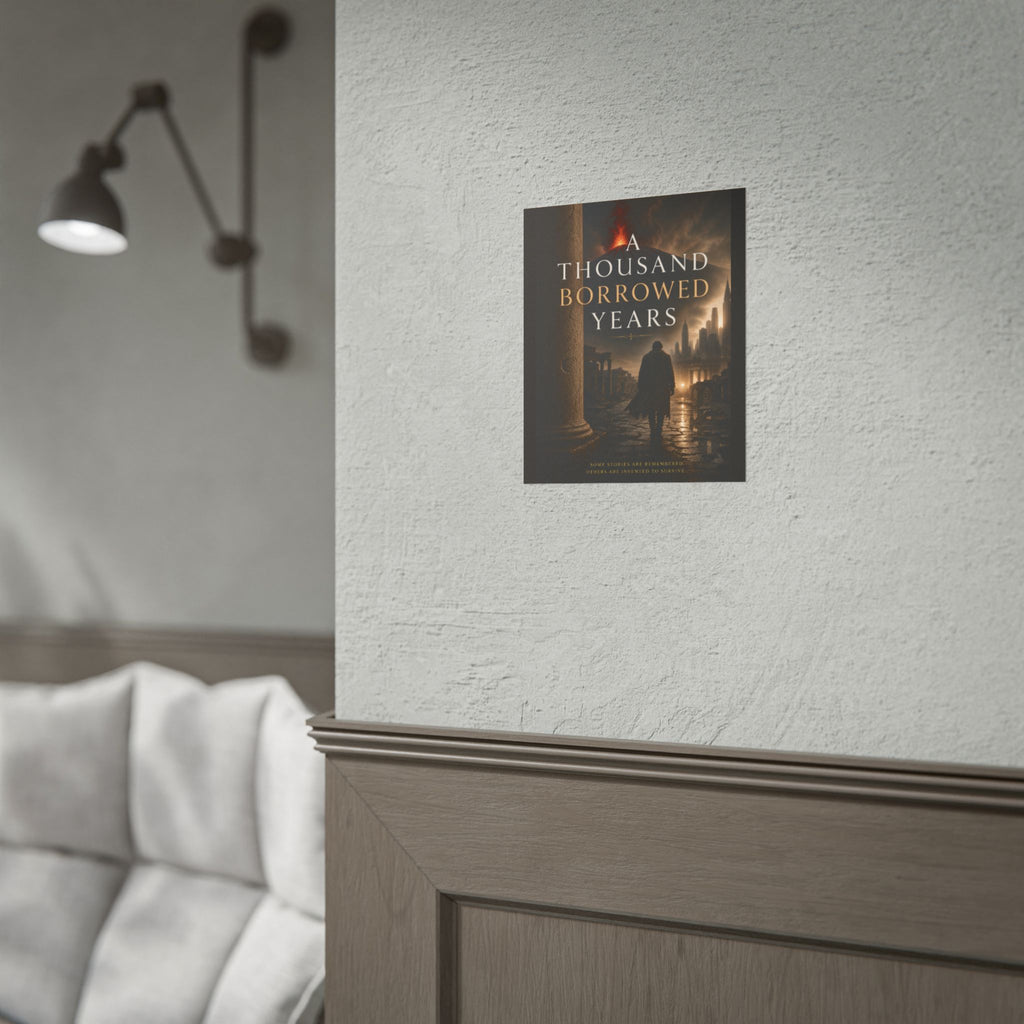 A Thousand Borrowed Years Poster — Book Cover Wall Art